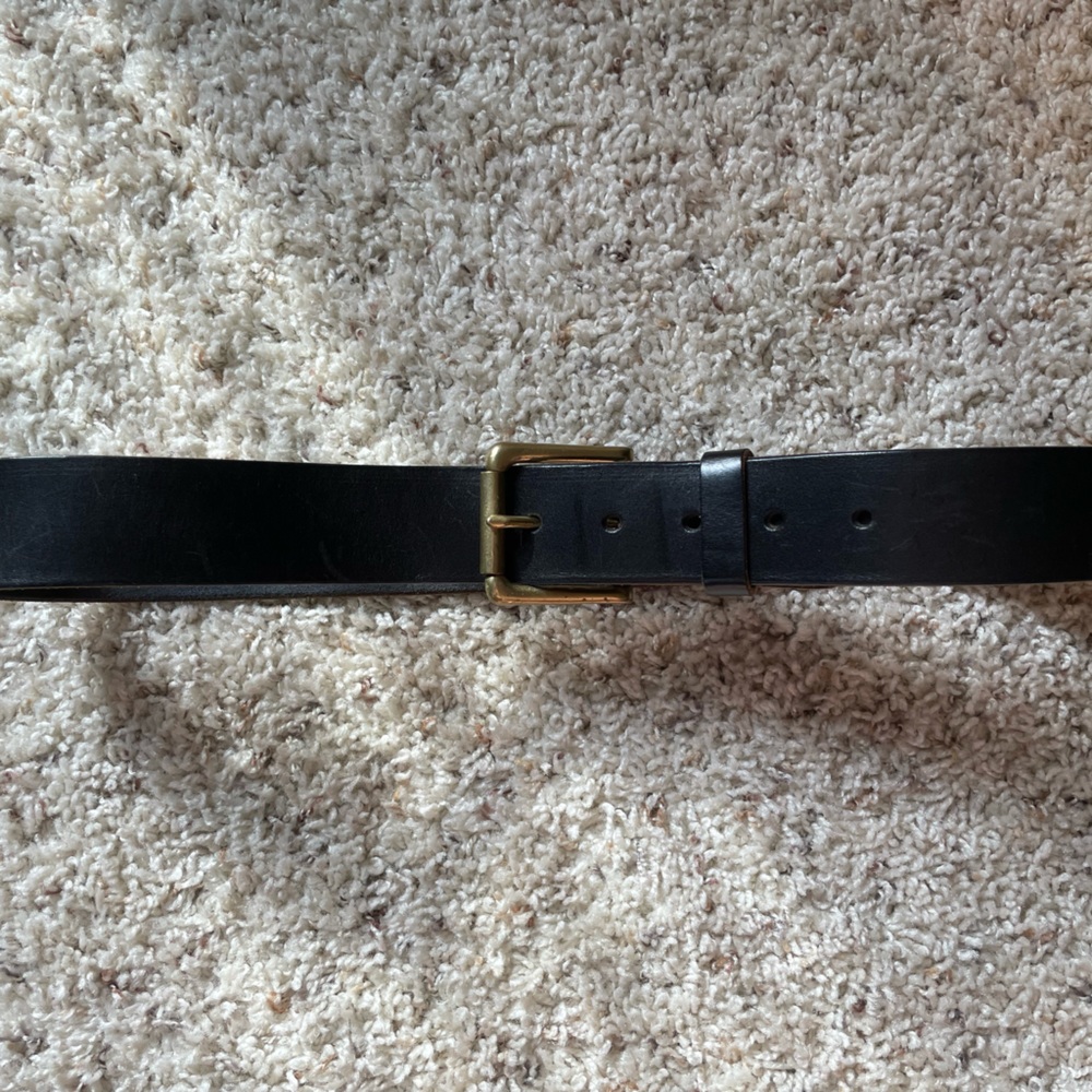 Leather men’s belt
